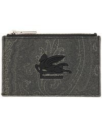 Etro - Cotton Polyester Wallets - Lyst