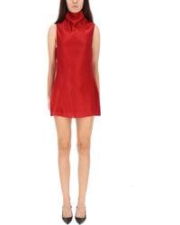 KHAITE - Turtle Neck Mini Dress - Lyst