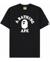 A Bathing Ape - T-Shirt Con Stampa - Lyst