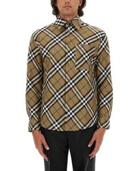 Burberry - Shirt With Check Pattern - Lyst