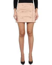 Burberry - Mini Trench Skirt - Lyst