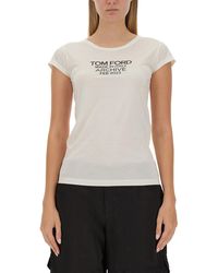 Tom Ford - Silk T-Shirt - Lyst