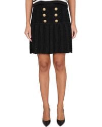 Balmain - GONNA CON BOTTONI - Lyst