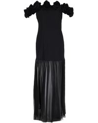 ROTATE BIRGER CHRISTENSEN - Abito Lungo Con Applicazioni Floreali - Lyst