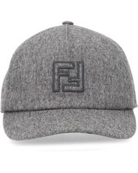 Fendi - Wool And Cashmere Baseball Hat - Lyst