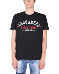 DSquared² Cotton Caten Twins T-shirt in 