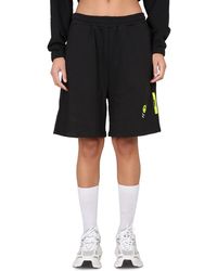 Barrow - Cotton Fleece Bermuda With Logo Print - Lyst