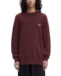 Fred Perry - Pique Sweater With Logo - Lyst