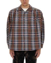 A.I.E. - Seersucker Cotton Shirt - Lyst