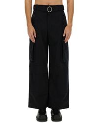 Jil Sander - Wide-Leg Cargo Pants With Utility Pockets - Lyst