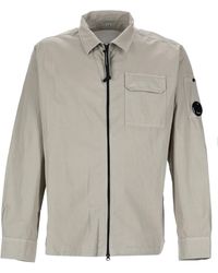 C.P. Company - Solid Shirt Collar Jacket - Lyst