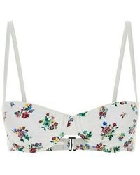 Tory Burch - Floral Print Bikini Top - Lyst