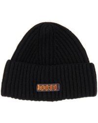 Baracuta - Beanie Hat With Logo Patch - Lyst
