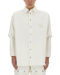 Off-White c/o Virgil Abloh - Oversize Shirt With '90S Logo - Lyst