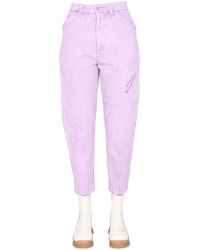Stella McCartney - Embroidered Logo High-Waisted Jeans For - Lyst