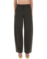 Moschino - High-Waisted Wide Leg Pants With Tailored Silhouette - Lyst
