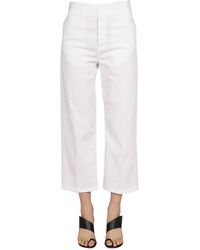 Department 5 - Cropped Fit Cotton Denim Jeans - Lyst