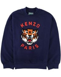 KENZO - Felpa Con Stampa Tigre - Lyst
