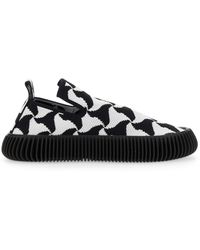 Bottega Veneta - Wavy Triangle Slip-On Sneakers - Lyst