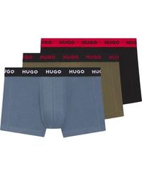 HUGO - 3 Pack Boxer Shorts With Logo - Lyst