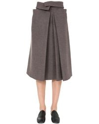 lemaire denim skirt