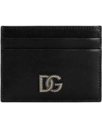 Dolce & Gabbana - Dolce & Gabbana Logo Leather Card Case - Lyst