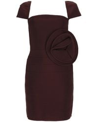 ROTATE BIRGER CHRISTENSEN - Abito Mini Con Applicazione Floreale - Lyst