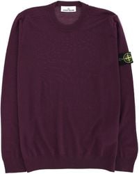 Stone Island - Jersey With Logo Patch - Lyst