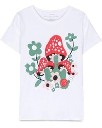 Stella McCartney - Mushroom And Flower M/C T-Shirt - Lyst