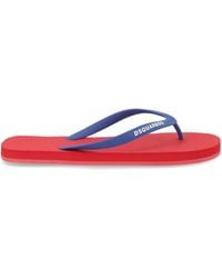 DSquared² - Logo Flip Flop Slippers - Lyst