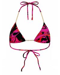 PUCCI - Top Bikini Con Stampa - Lyst