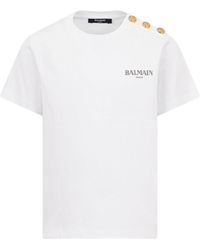 Balmain - T-Shirt With Logo - Lyst