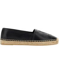 Saint Laurent - Espadrilles With Leather Monogram - Lyst