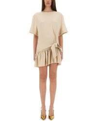 Rabanne - Mini Dress With Bow - Lyst