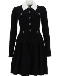 Self-Portrait - Tailored Knit Mini Dress - Lyst
