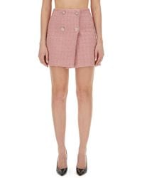 Versace - Mini Wrap Skirt - Lyst