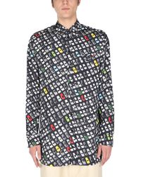 Bottega Veneta - Allover Print Classic Collar Shirt - Lyst