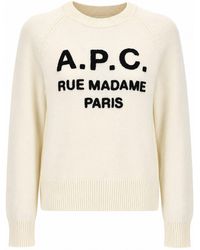 A.P.C. - A. P.C. Maglia "Alissa" Con Logo - Lyst