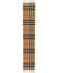 Burberry - Check Cashmere Scarf - Lyst