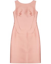 Alberta Ferretti - Round Neck Midi Dress - Lyst