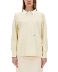 Maison Margiela - Cotton Polo Shirt For - Lyst