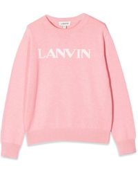 Lanvin - Pullover Con Logo - Lyst