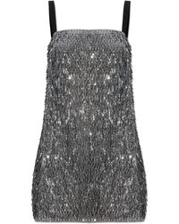 Dolce & Gabbana - Sequin Dress With Straps - Lyst