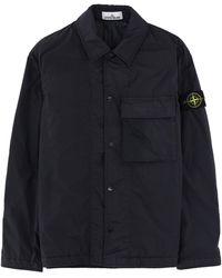 Stone Island - Padded Overshirt Polyamide Shirt - Lyst