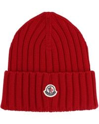 Moncler - Berretto Con Patch Logo - Lyst