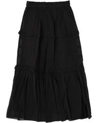 Isabel Marant - Volodia Cotton Long Skirt - Lyst
