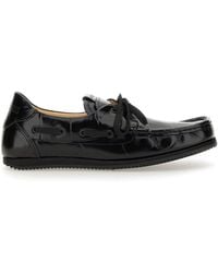 Jacquemus - Glossy Leather Loafers With Bow Detail - Lyst