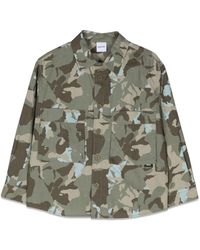 Aspesi - Giacca Da Camicia Camou - Lyst