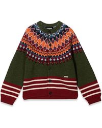 DSquared² - Cardigan With Buttons - Lyst