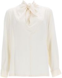 Max Mara - Silk Charmeuse Blouse - Lyst